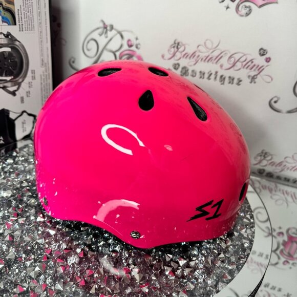 S-ONE Pink Helmet neon pink hot pink ombré blackstraps new trusted by the pros - Picture 8 of 13